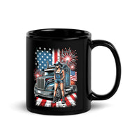 Black Mighty Trucker Mug